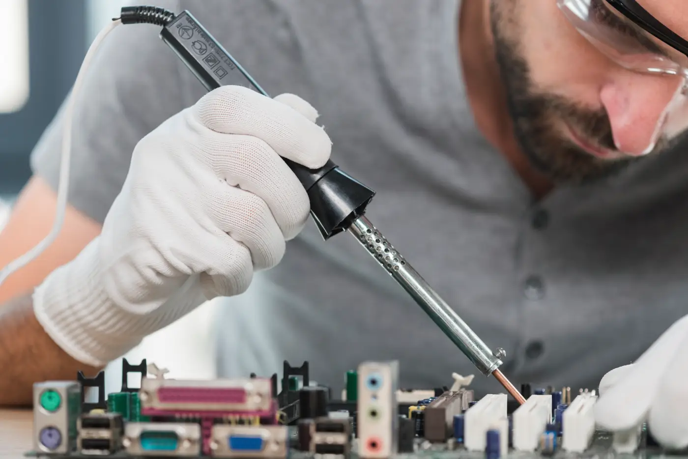 Técnico de electrodomésticos en Sevilla realizando revisión, reparación y prueba final del aparato